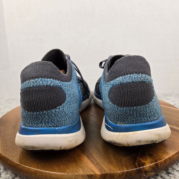 Nike Mens 11 Free 4.0 Flyknit Blue Gray Athletic Daily Running Shoe 631053-014 - Picture 2 of 13